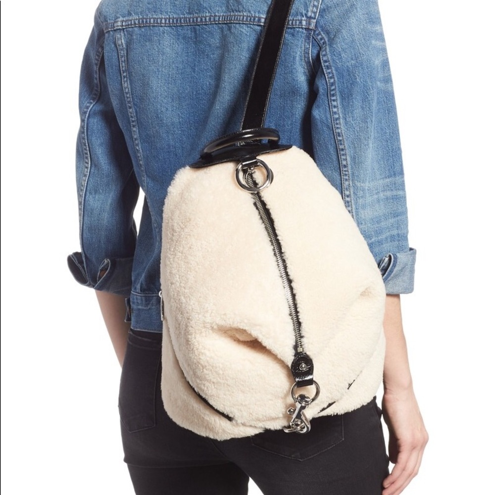 🚨PRICE DROP🚨 Rebecca Minkoff Genuine Shearling & Leather Julian Backpack